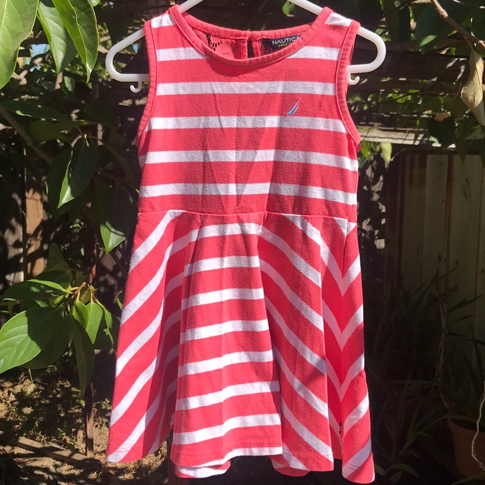 Girls Nautica Striped Dress